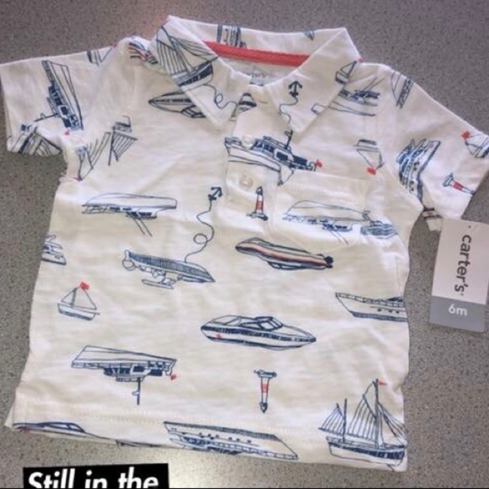 Carter’s Size 6 Month Boat Polo